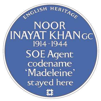 World War II spy first Indian-origin woman to get memorial plaque in London 1 noor inayat khan plaque